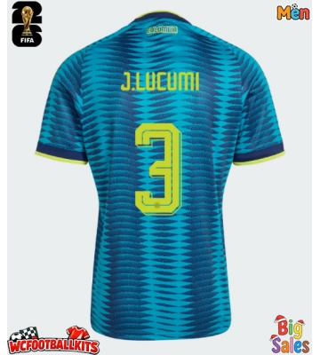 Colombia Jhon Lucumi #3 Replica Away Stadium Shirt World Cup 2026 Short Sleeve